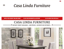 Tablet Screenshot of furniturecasalinda.com